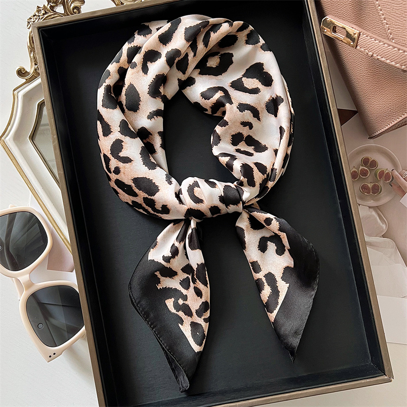 70cm Square Luxury Leopard Pri - огляд і ціна Head Wrap Turban