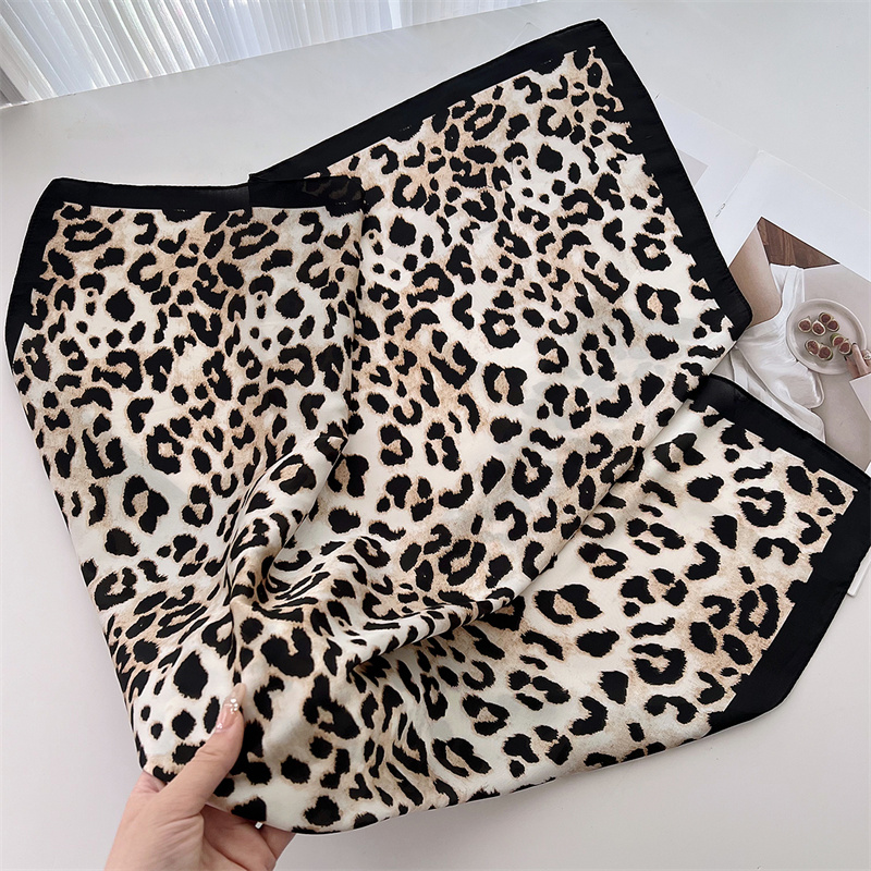 70cm Square Luxury Leopard Pri - огляд і ціна Head Wrap Turban