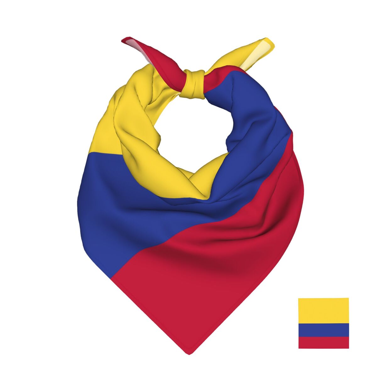 50cm*50cm Colombia Flag Scarf  - огляд і ціна Head Wrap Turban